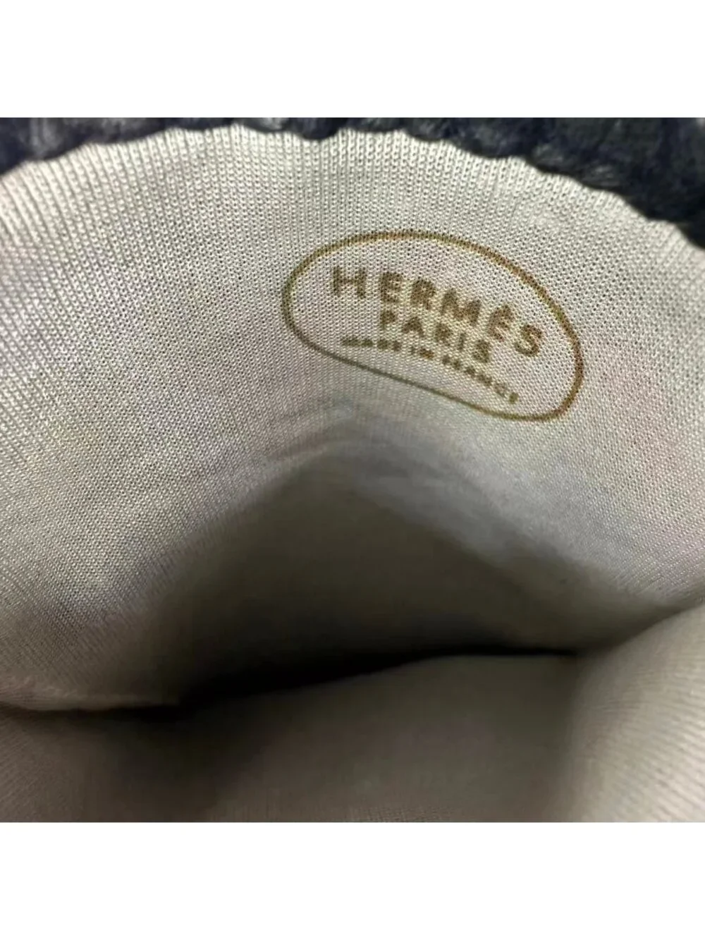 Hermes Gloves Leather Black 6.5